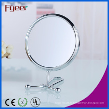 Fyeer 6 pouces rond double miroir de maquillage des mains (M5058)